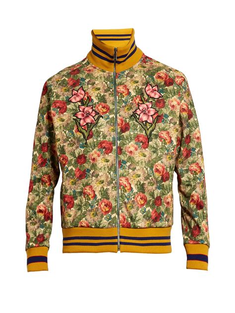 gucci floral jacket men's|gucci men jackets for sale.